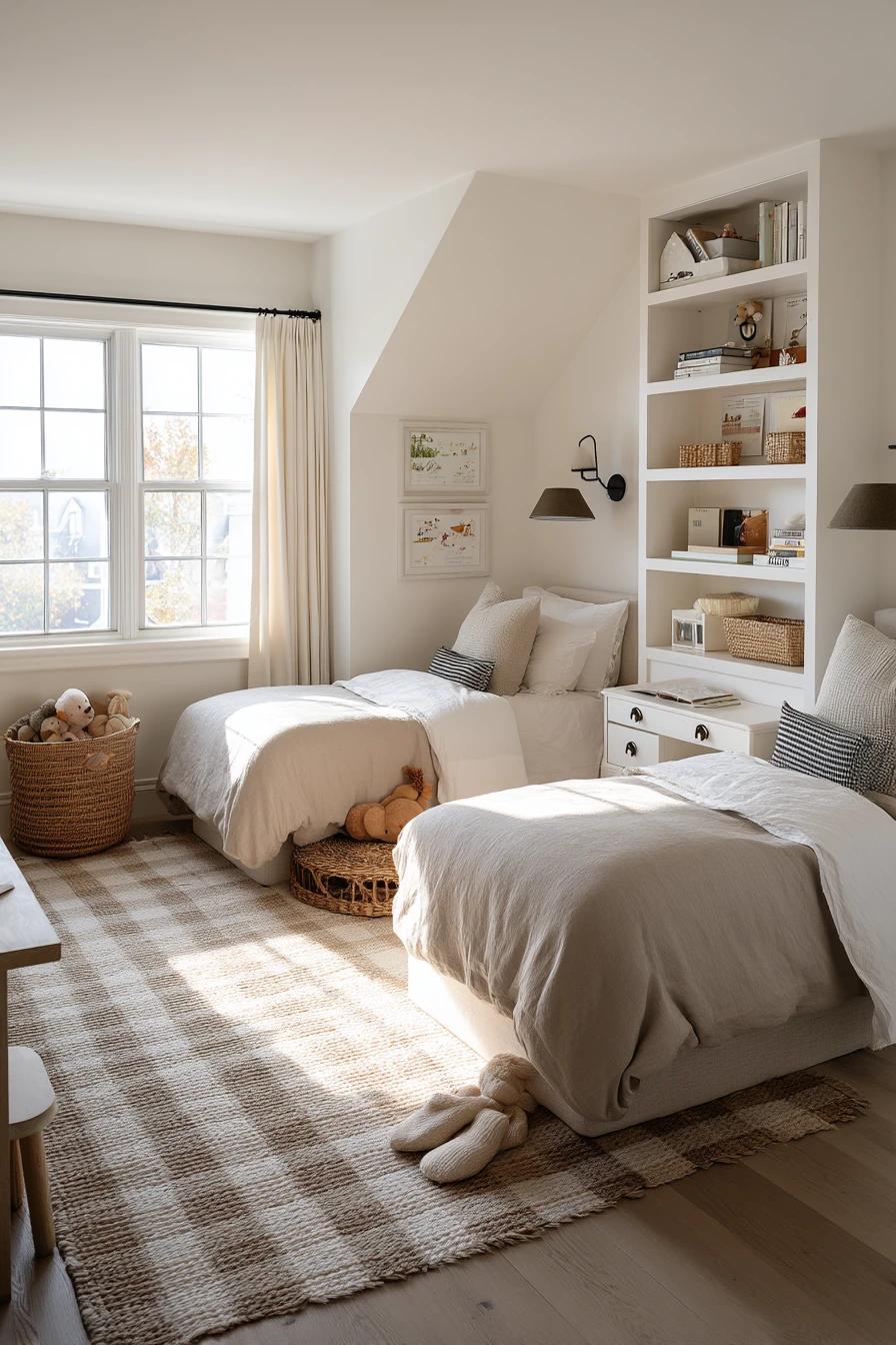 Shared Bedroom with Clever Storage
