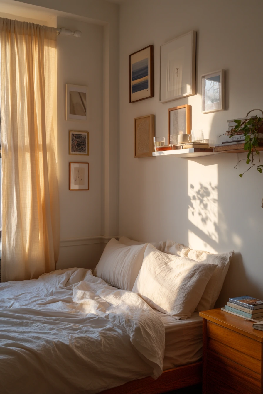 Sunlit Small Bedroom for a City Renter