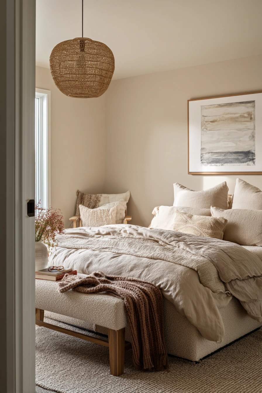 Minimal Warm Neutrals with Soft Texture