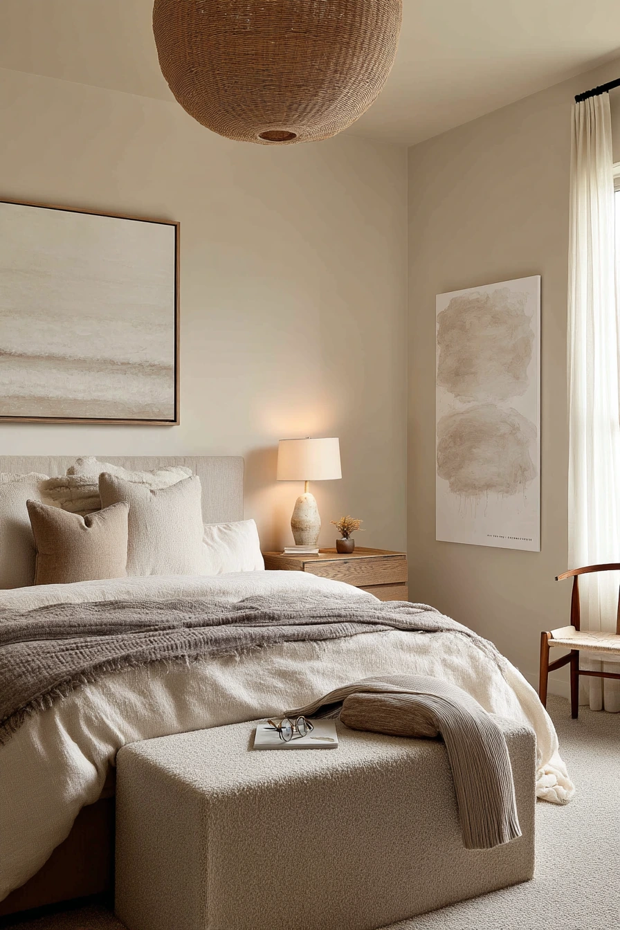 Minimal Warm Neutrals with Soft Texture