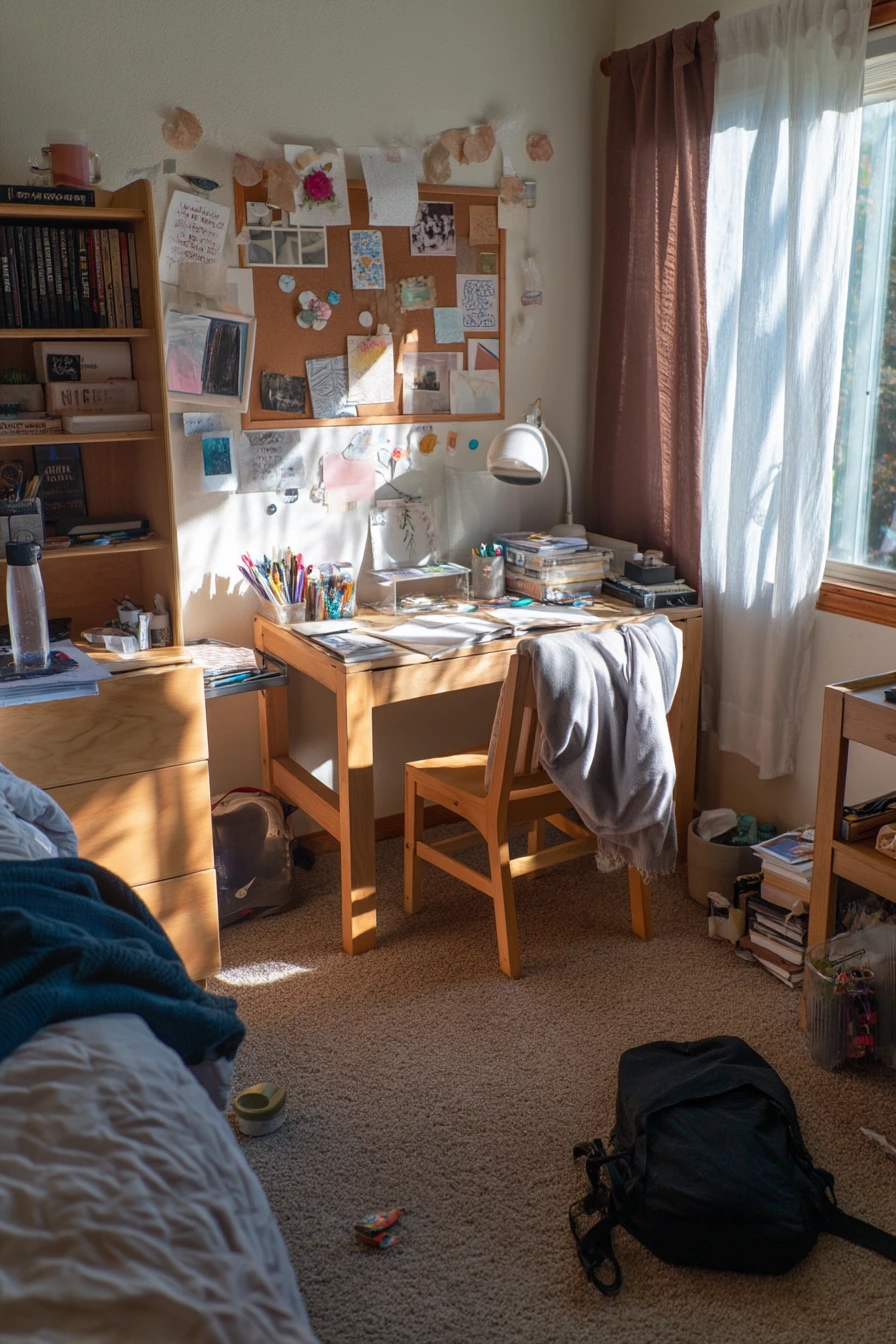 Teen Bedroom with Study Corner