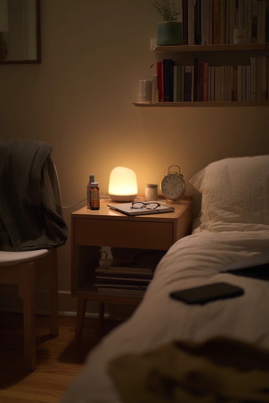 Minimal Desk-to-Bed Transition