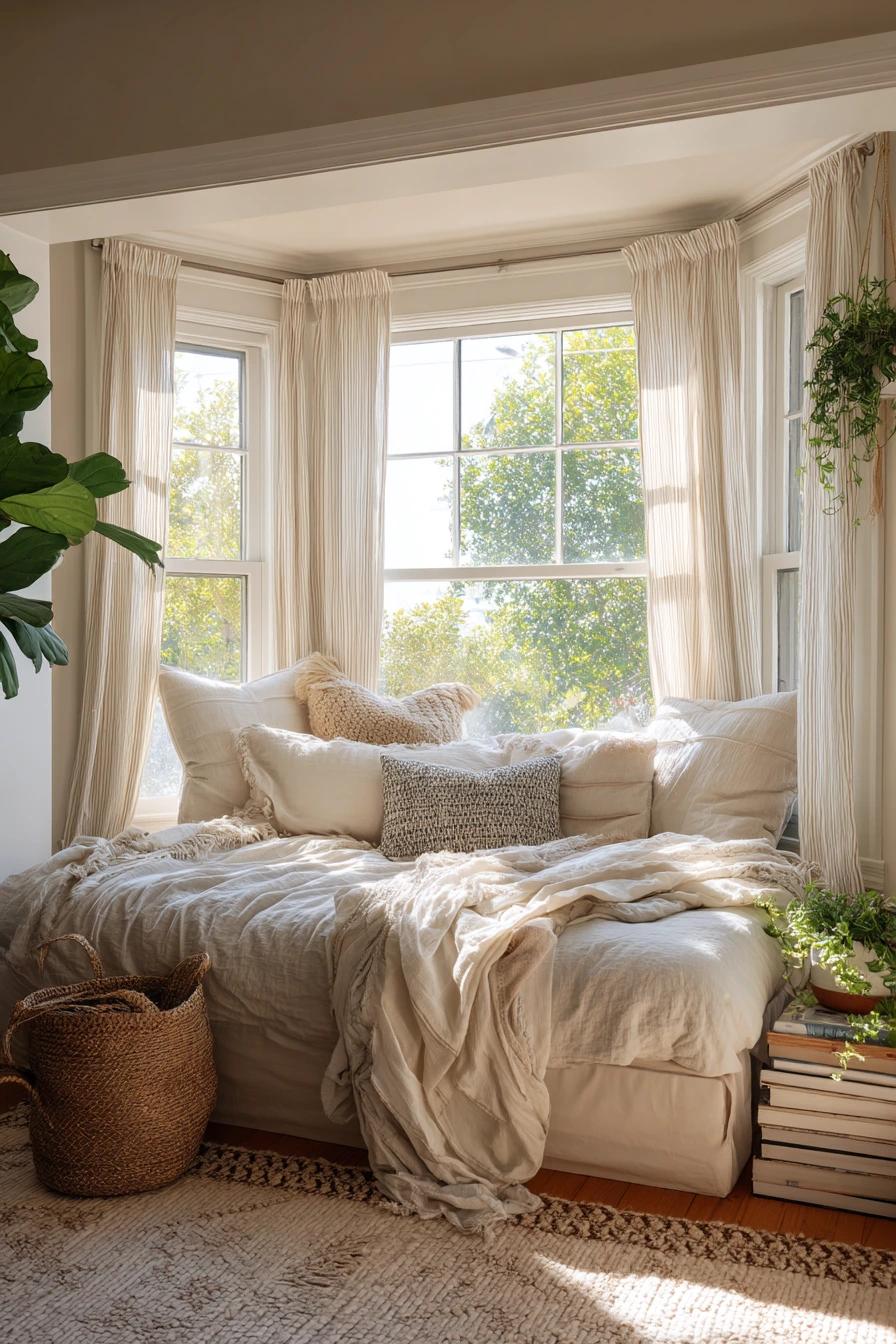 Renter-Friendly Bay Window Styling
