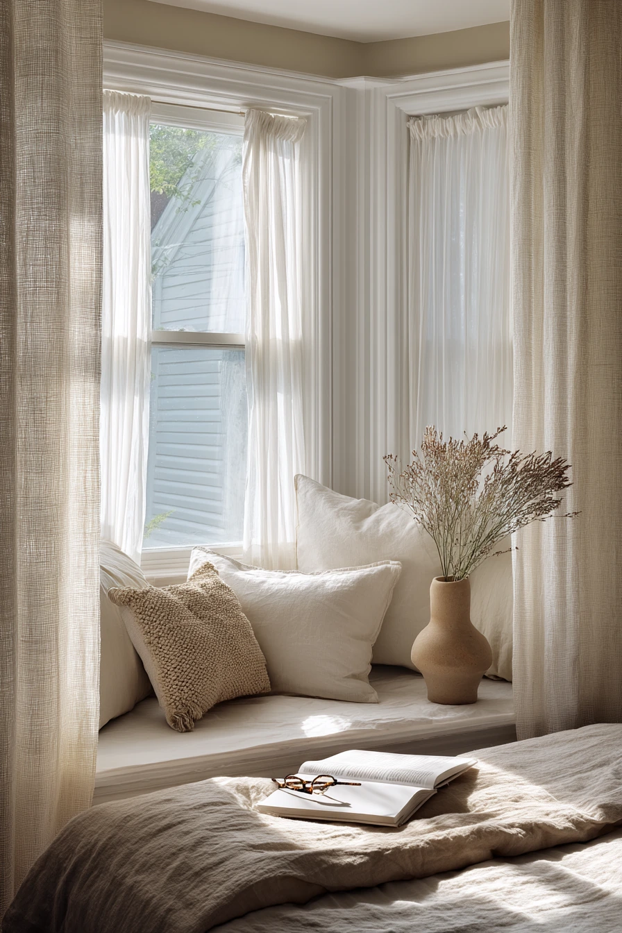 Layered Linen Bay Window Retreat