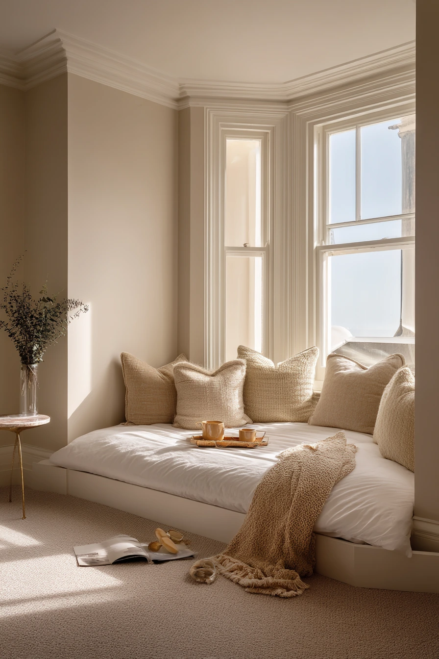 Boutique Hotel-Inspired Bay Window Bedroom