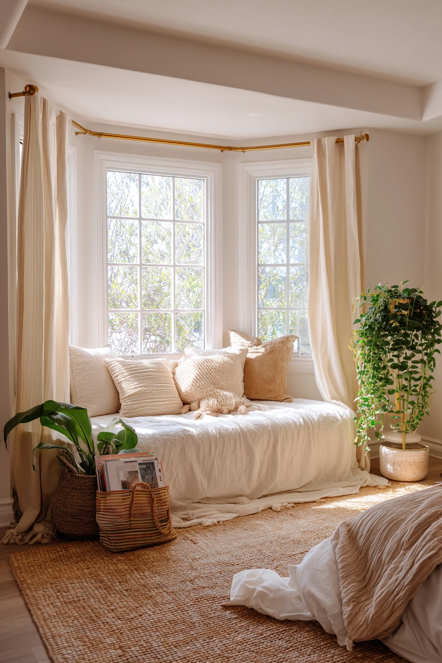 Renter-Friendly Bay Window Styling