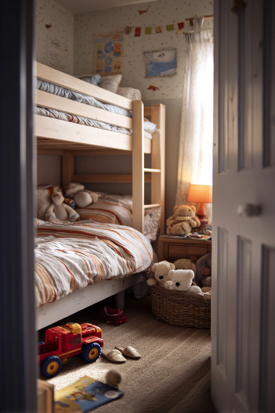 Shared Kids Room Bed Arrangement