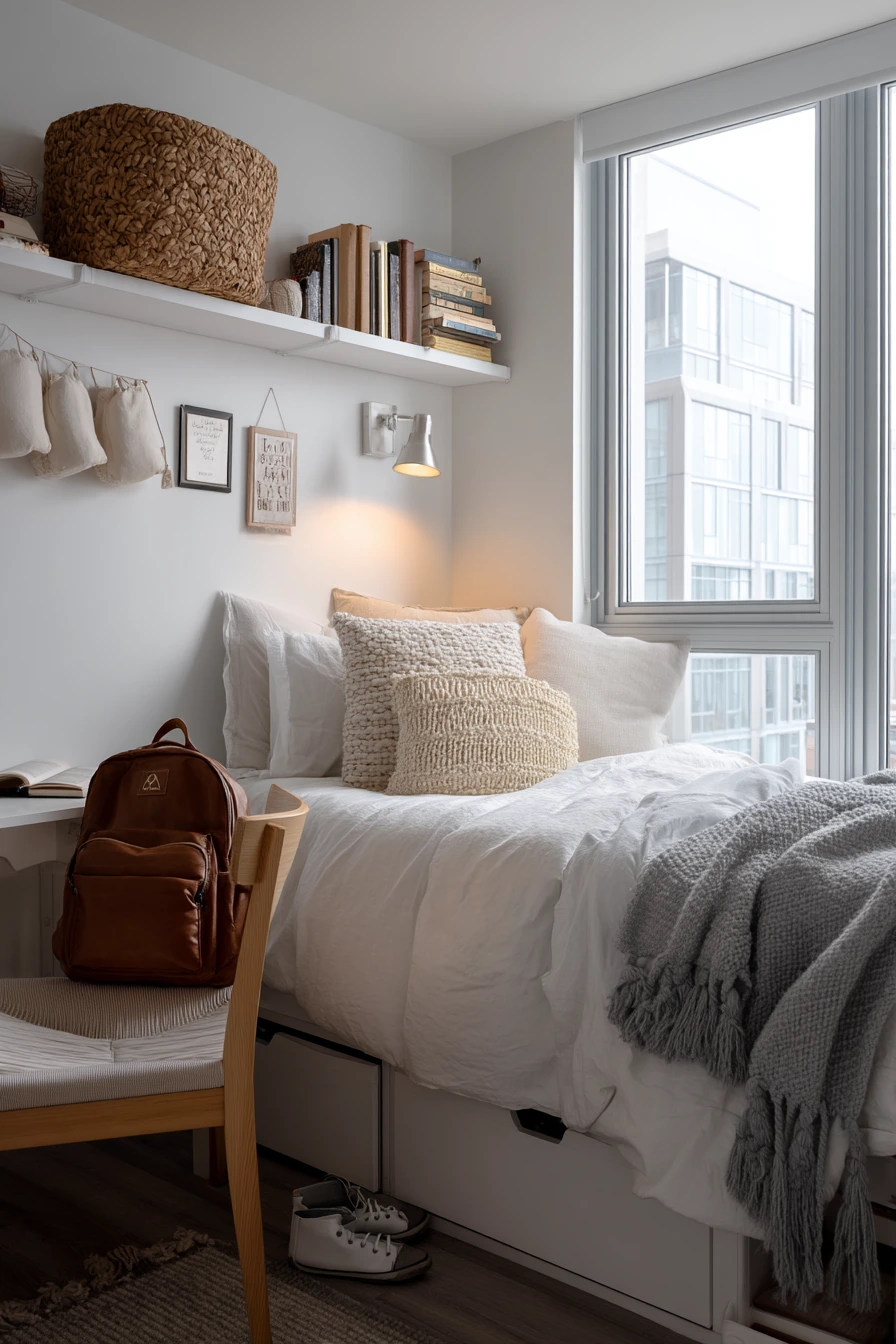 Small Bedroom With Smart Bed Storage