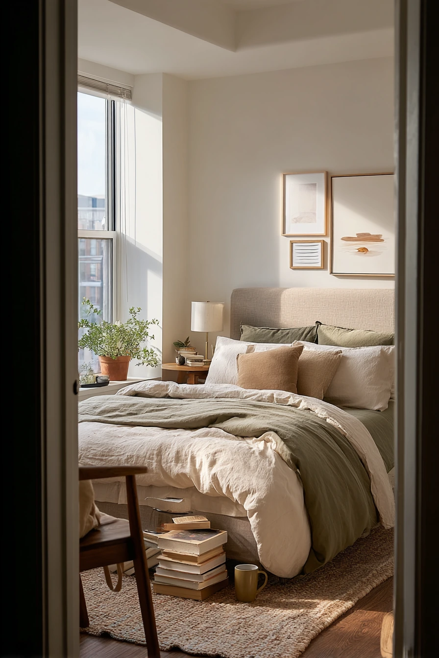 Soft Linen Layers for a Rental Bedroom