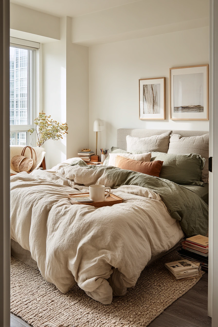 Soft Linen Layers for a Rental Bedroom