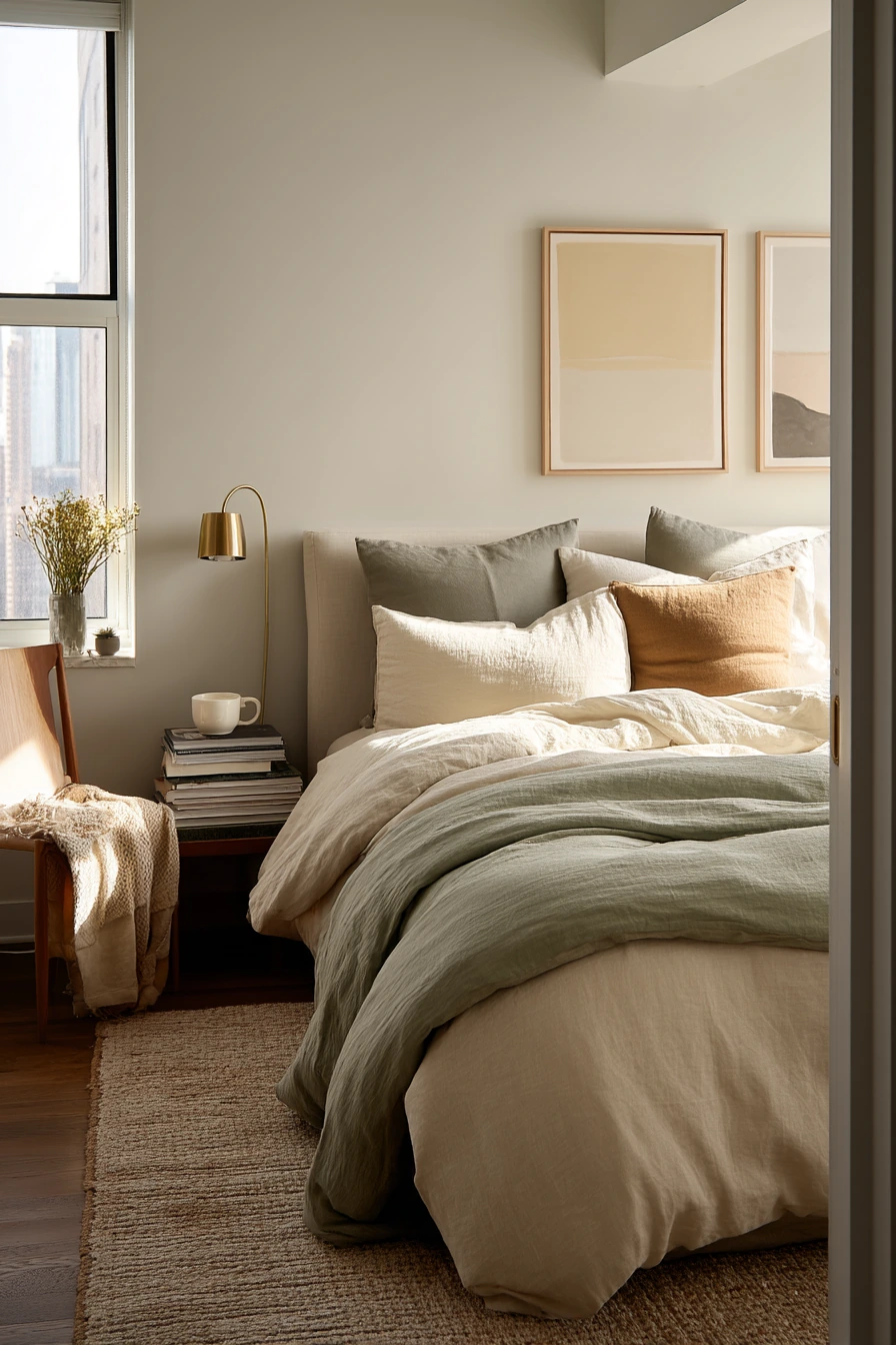 Soft Linen Layers for a Rental Bedroom