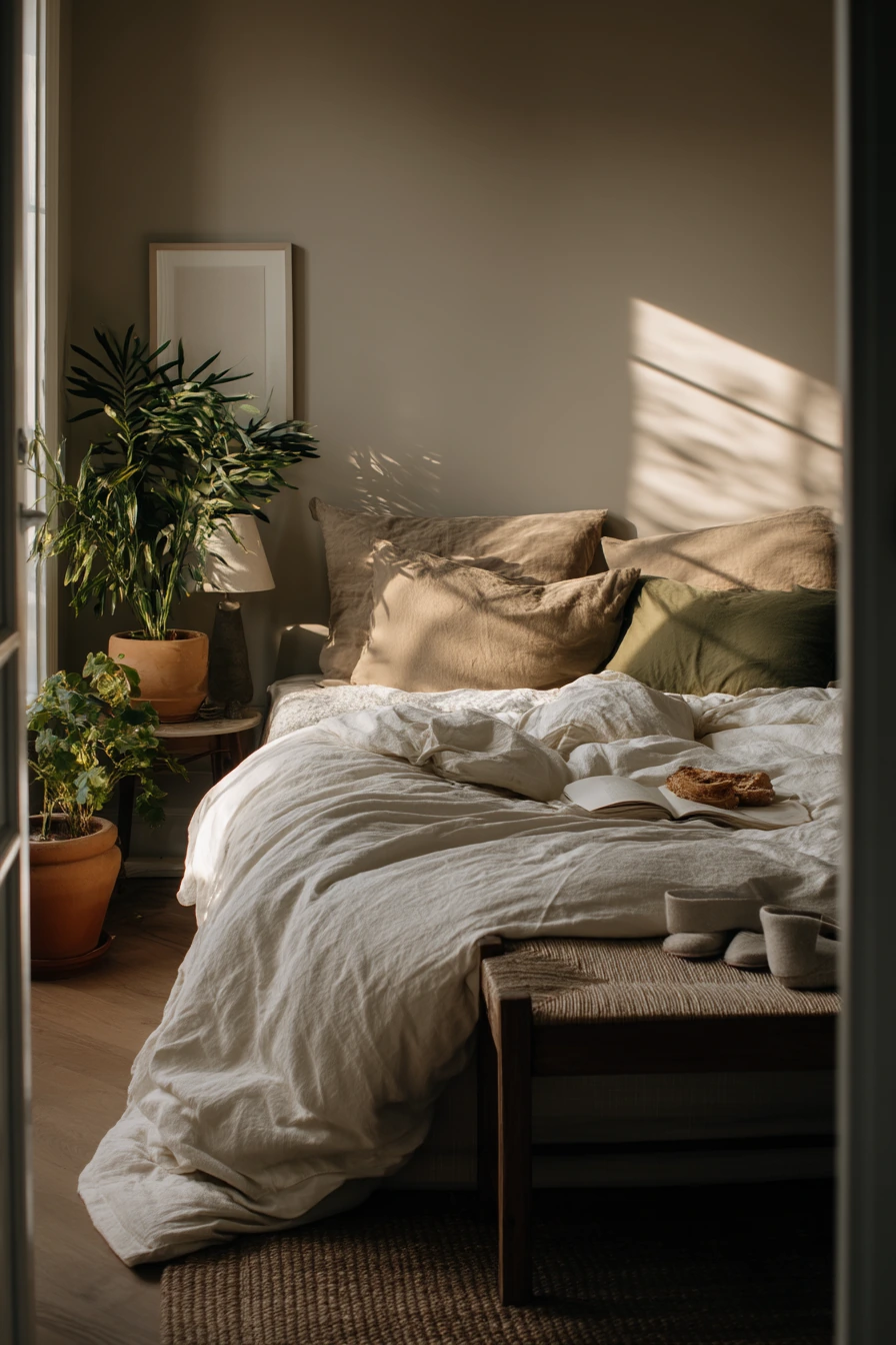 Layered Bedding for a Relaxed Weekend Reset