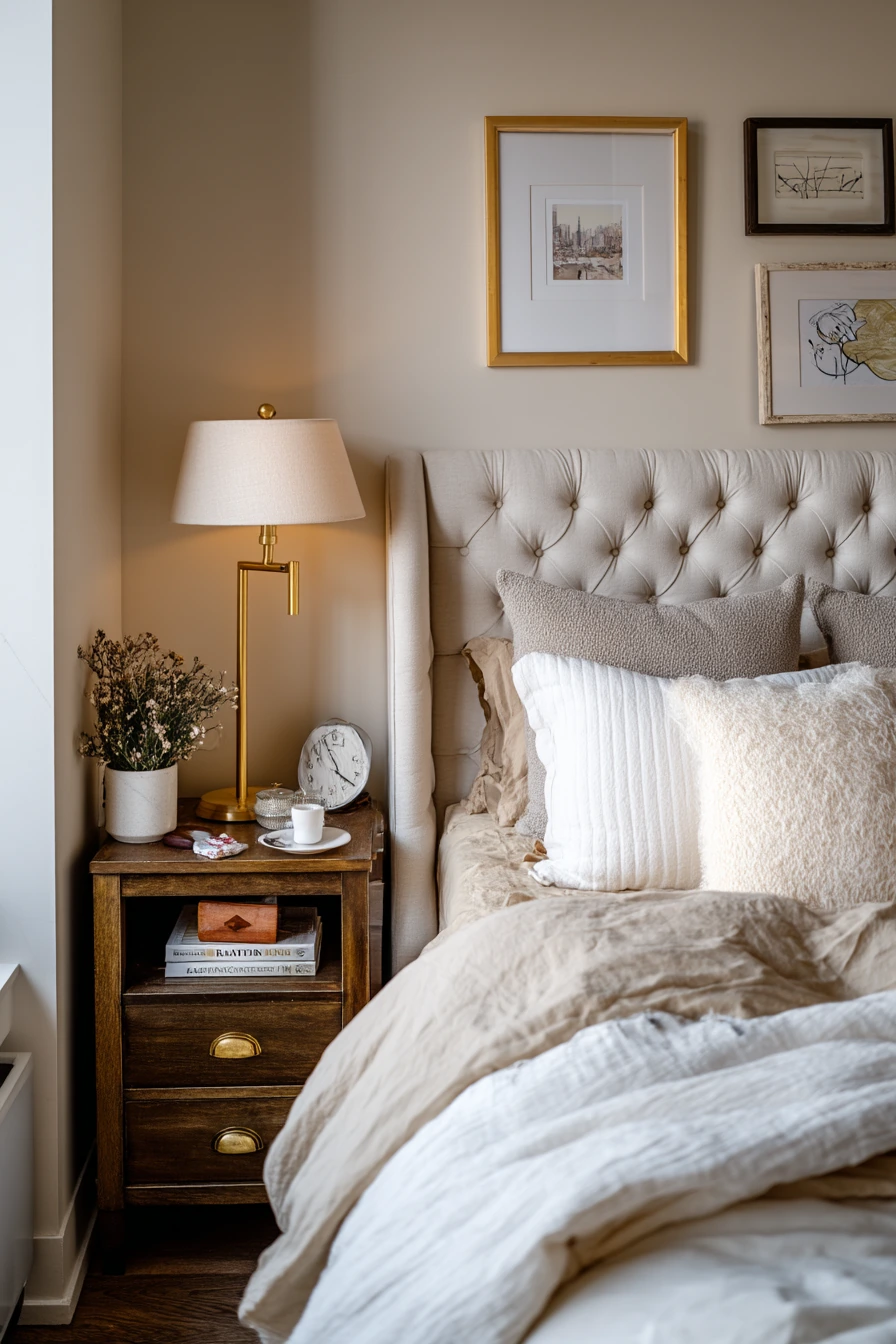 Renter-Friendly Beige Bedroom Refresh
