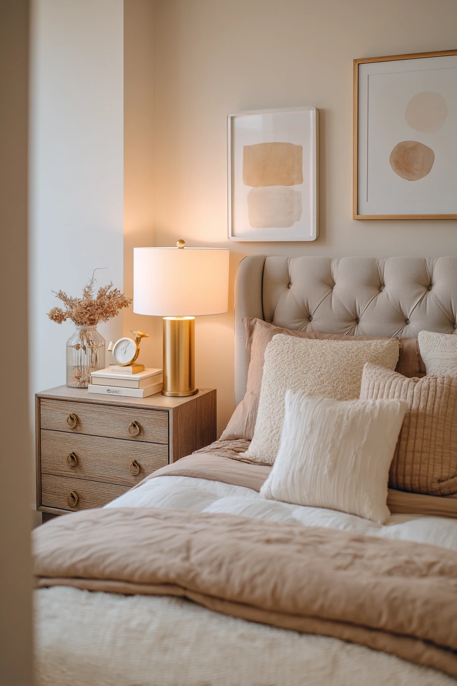 Renter-Friendly Beige Bedroom Refresh