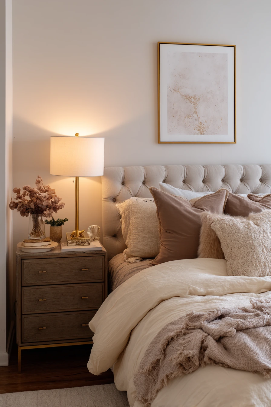 Renter-Friendly Beige Bedroom Refresh