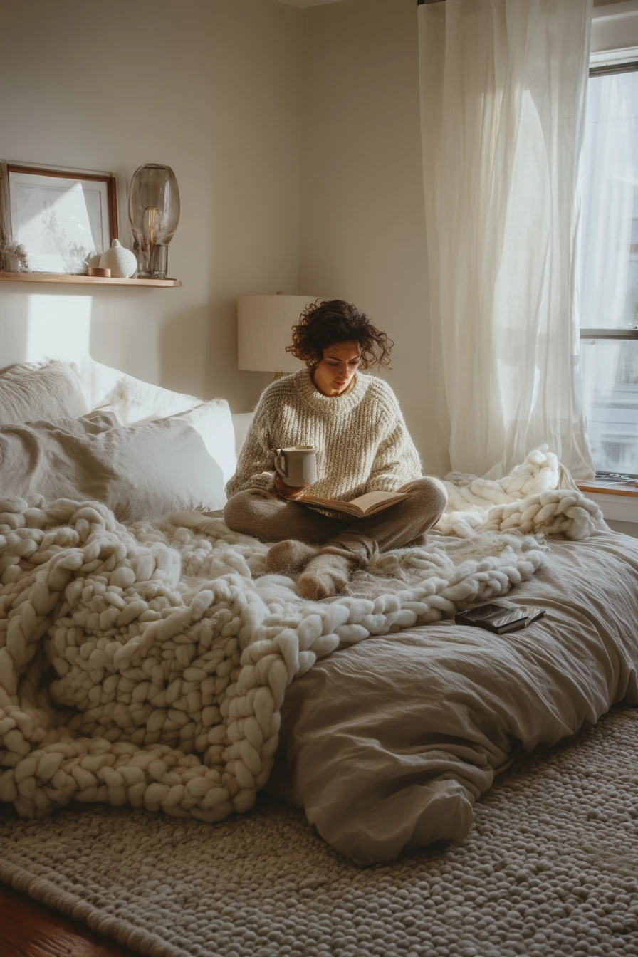 Beige Walls, Cozy Winter Layering