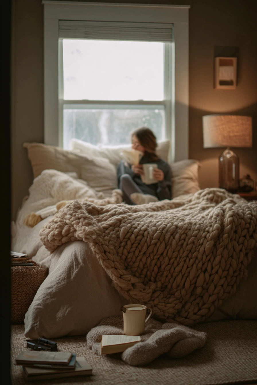Beige Walls, Cozy Winter Layering
