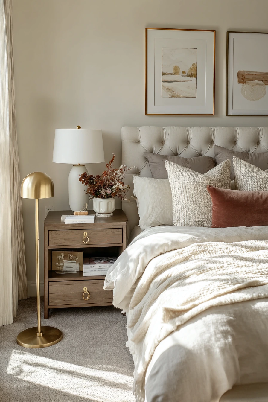 Renter-Friendly Beige Bedroom Refresh