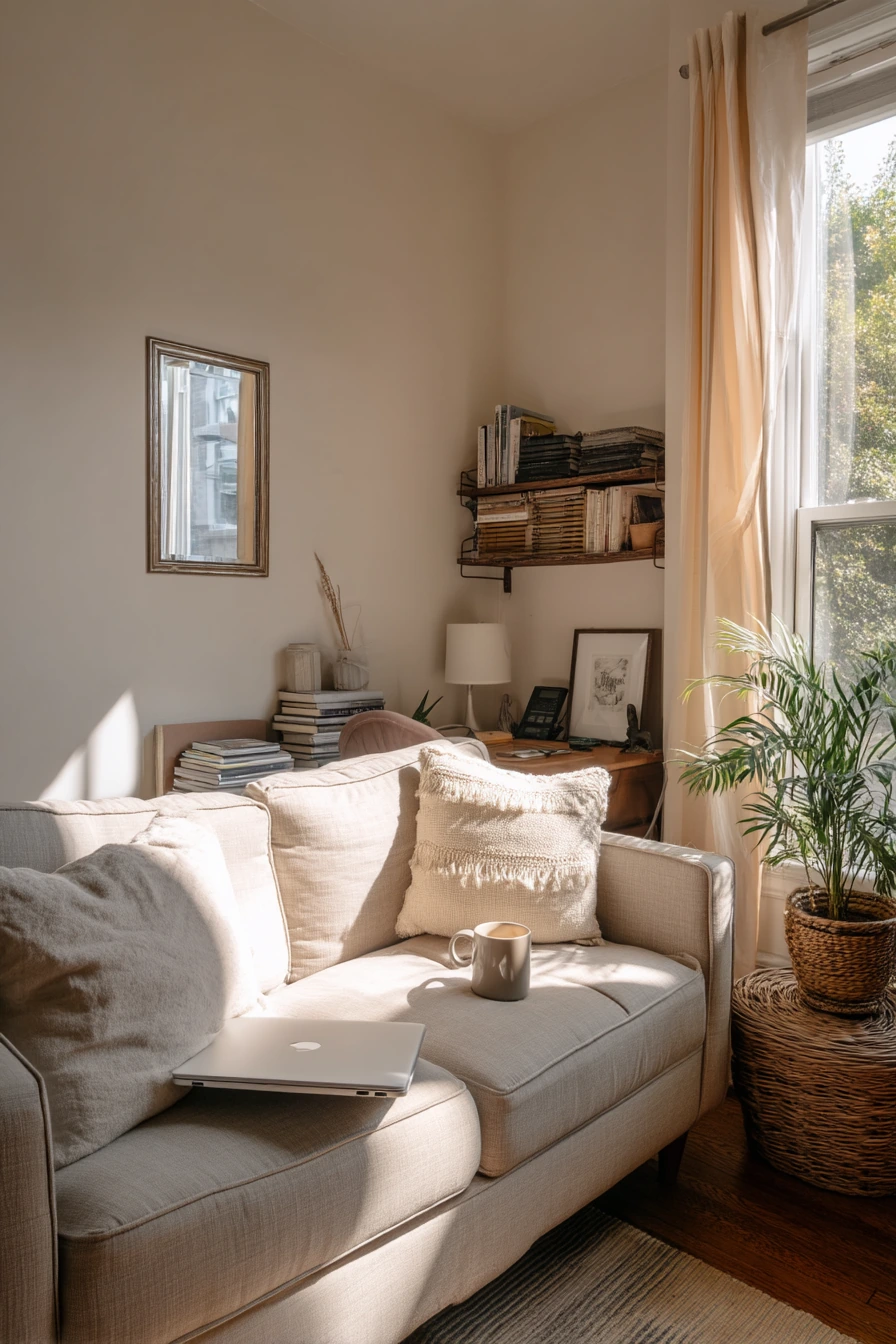 Small Living Room, Bigger Feel, Before and After