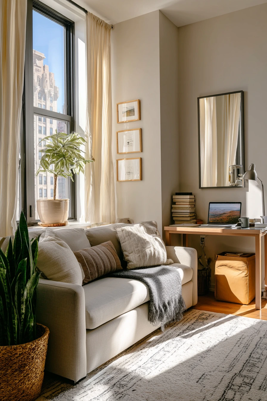 Small Living Room, Bigger Feel, Before and After