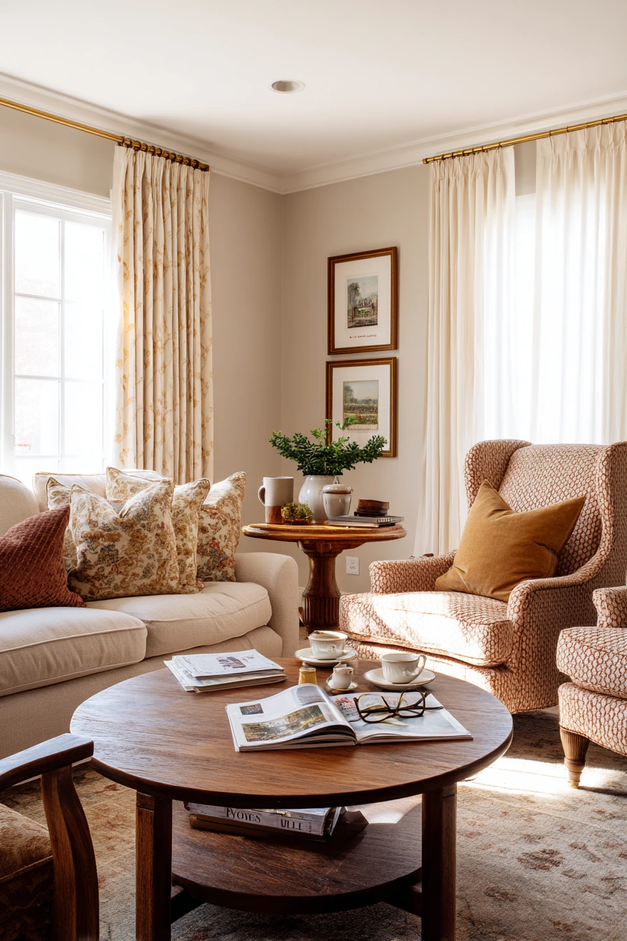 Empty-Nest Living Room Refresh, Before and After