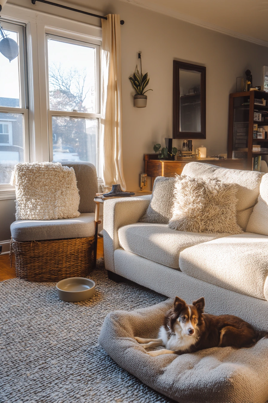 Pet-Friendly Living Room Upgrade, Before and After