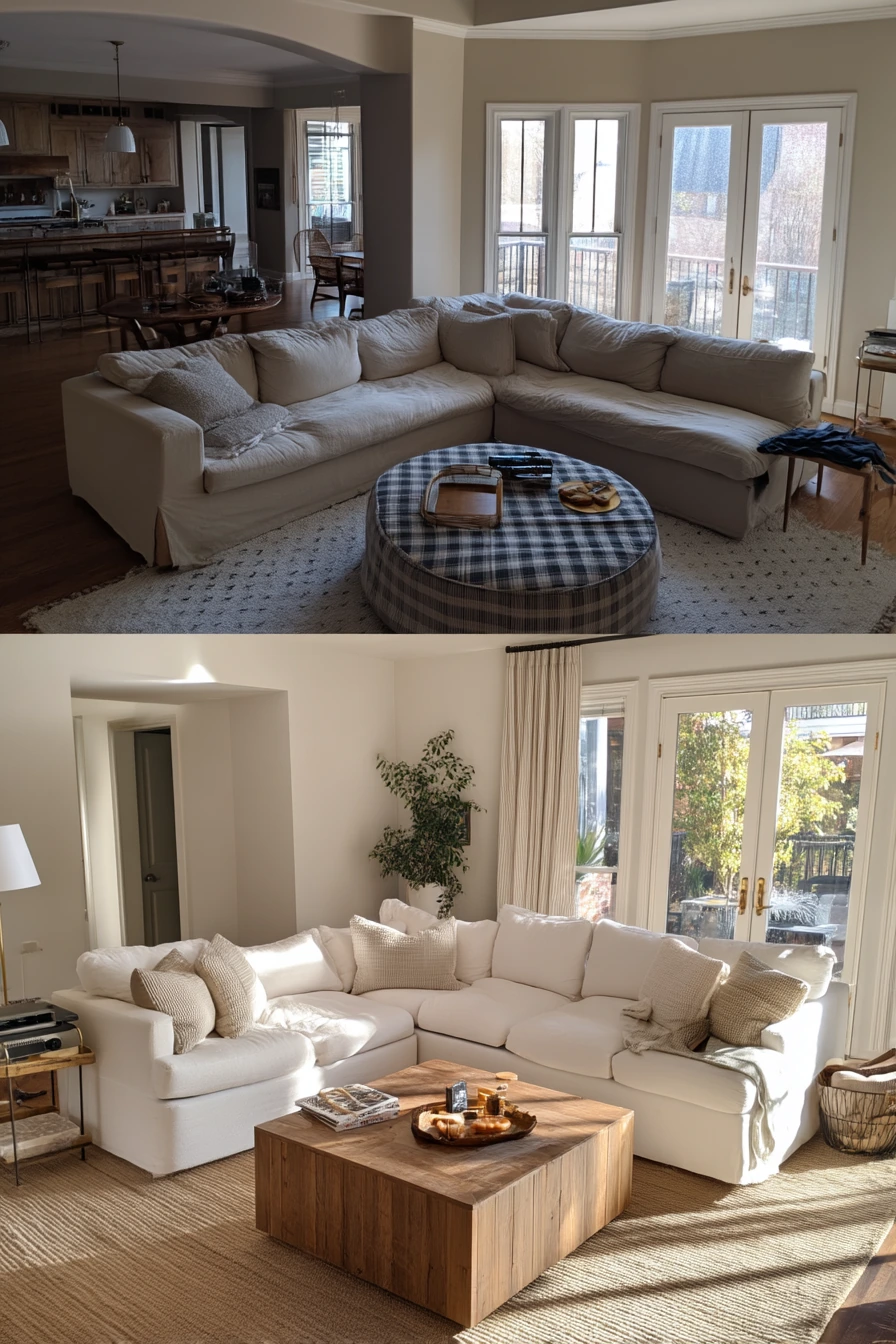 Better Layout for Entertaining, Before and After