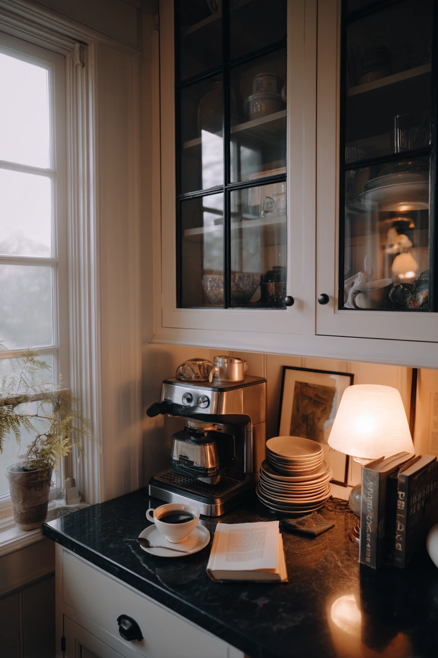 Moody Morning Coffee Corner