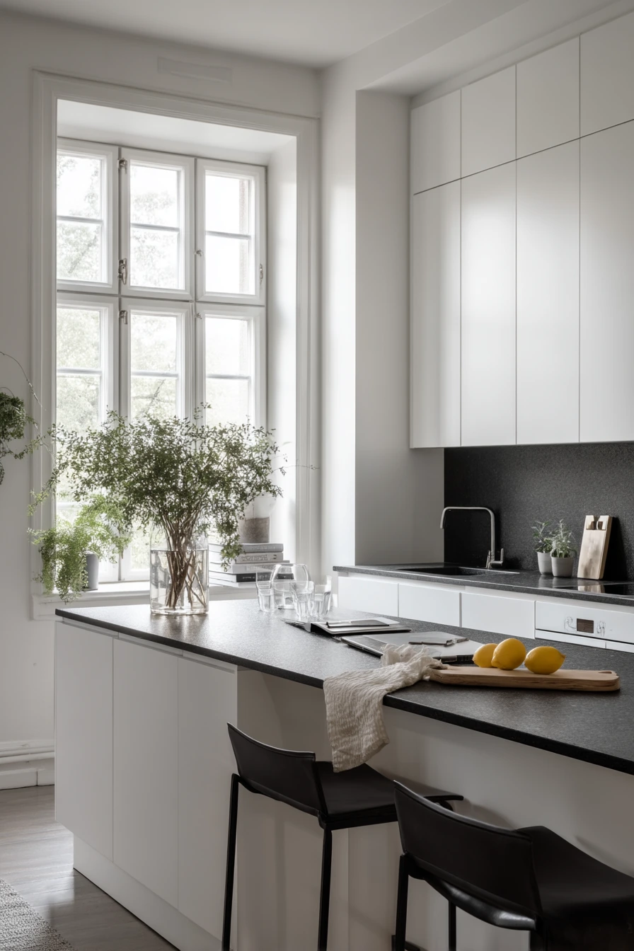 Minimal Prep Kitchen for Two