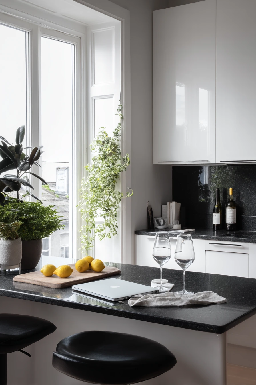Minimal Prep Kitchen for Two