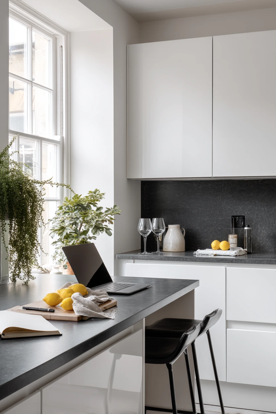 Minimal Prep Kitchen for Two