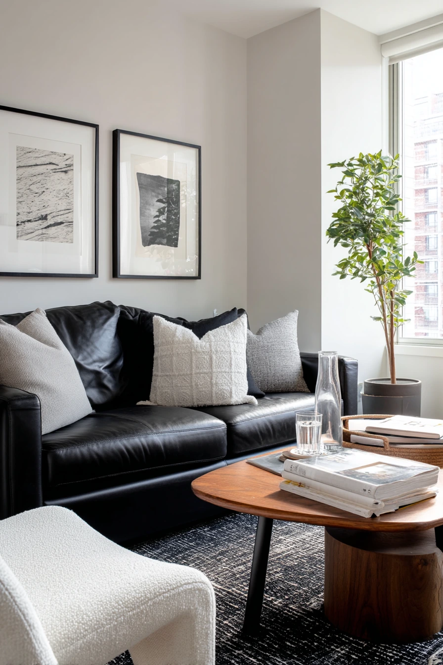 black and white living room ideas