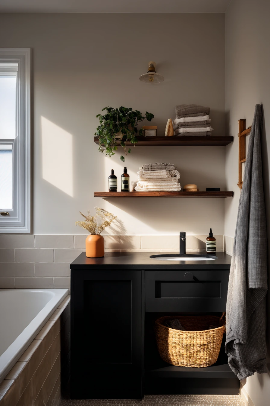 Weekend Reset in a Moody Family Bathroom