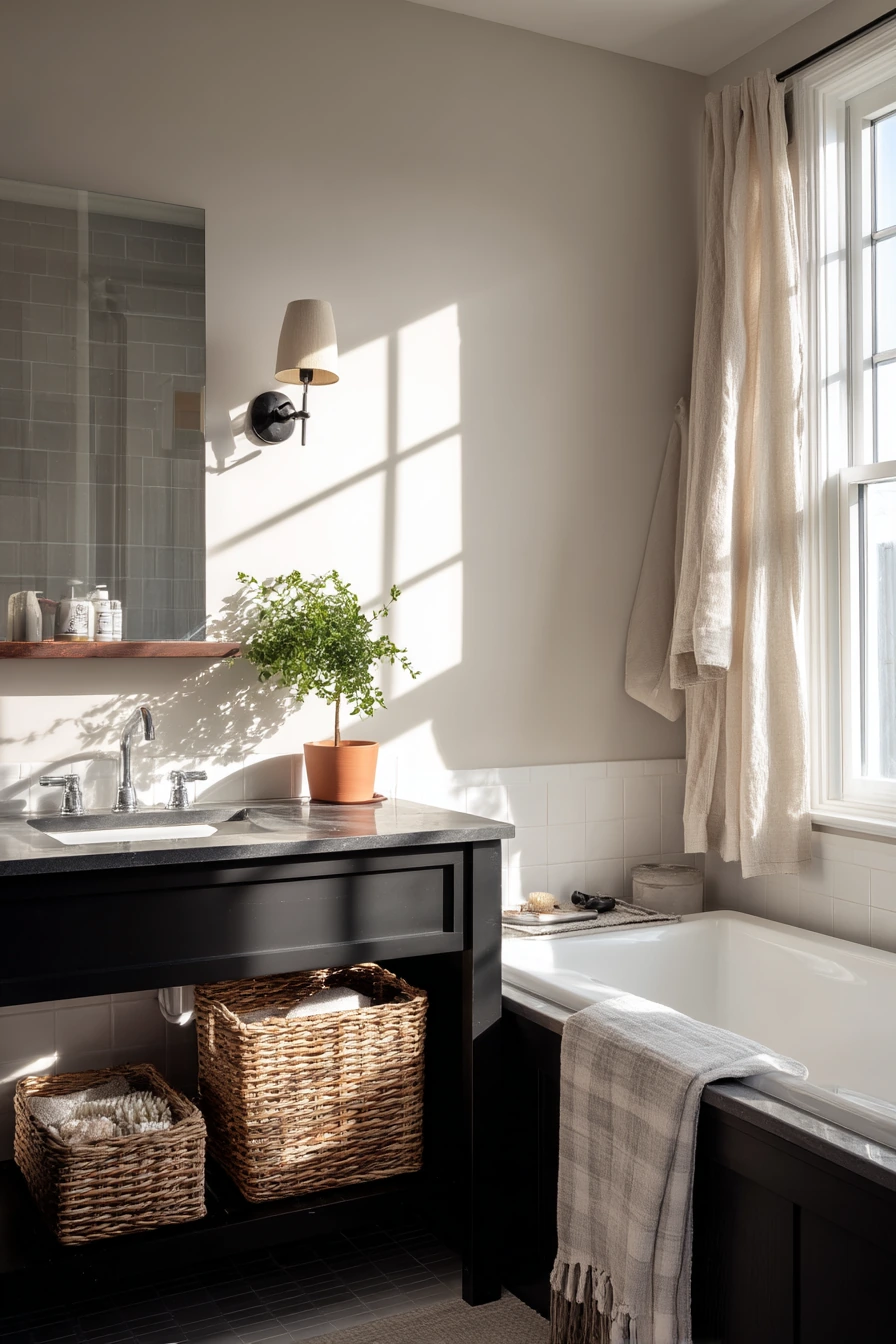 Weekend Reset in a Moody Family Bathroom
