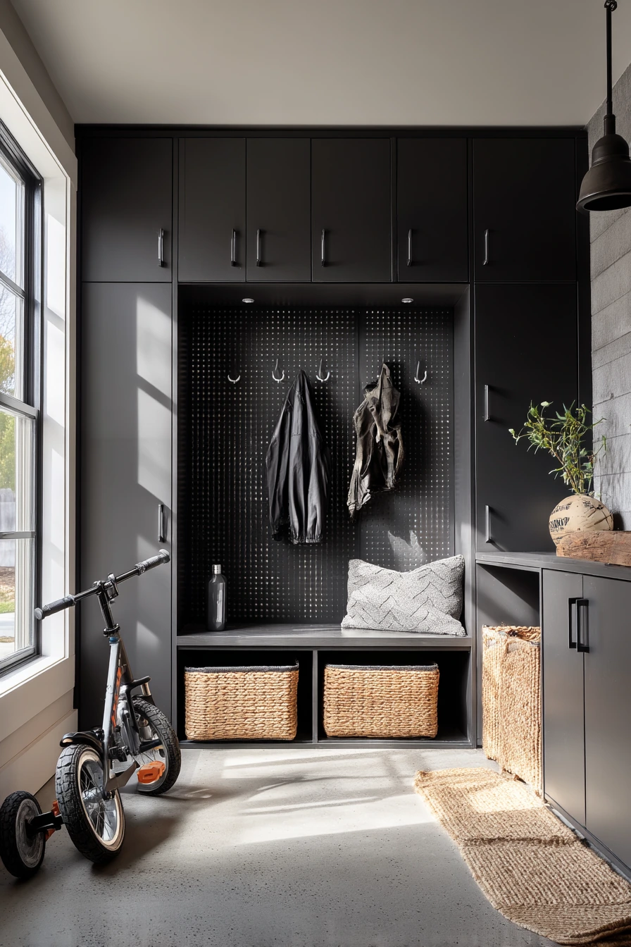 black garage ideas