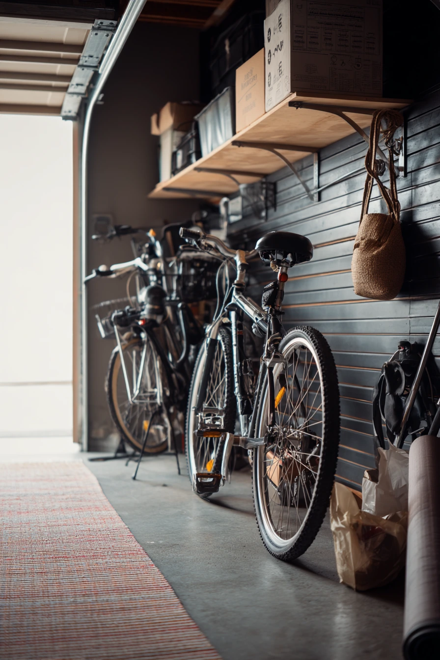 Compact Black Garage for Apartment Overflow Storage