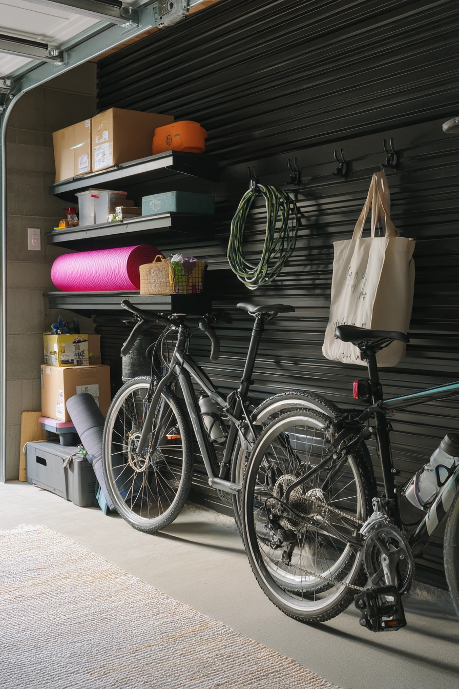 Compact Black Garage for Apartment Overflow Storage