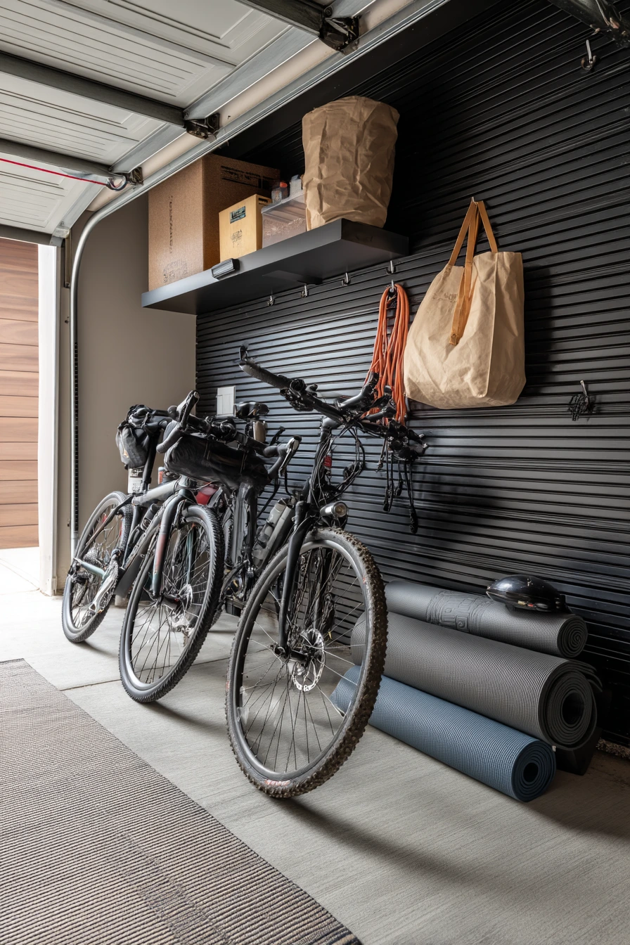 Compact Black Garage for Apartment Overflow Storage