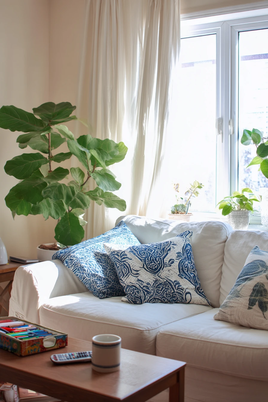 Budget-Friendly Blue and White Update
