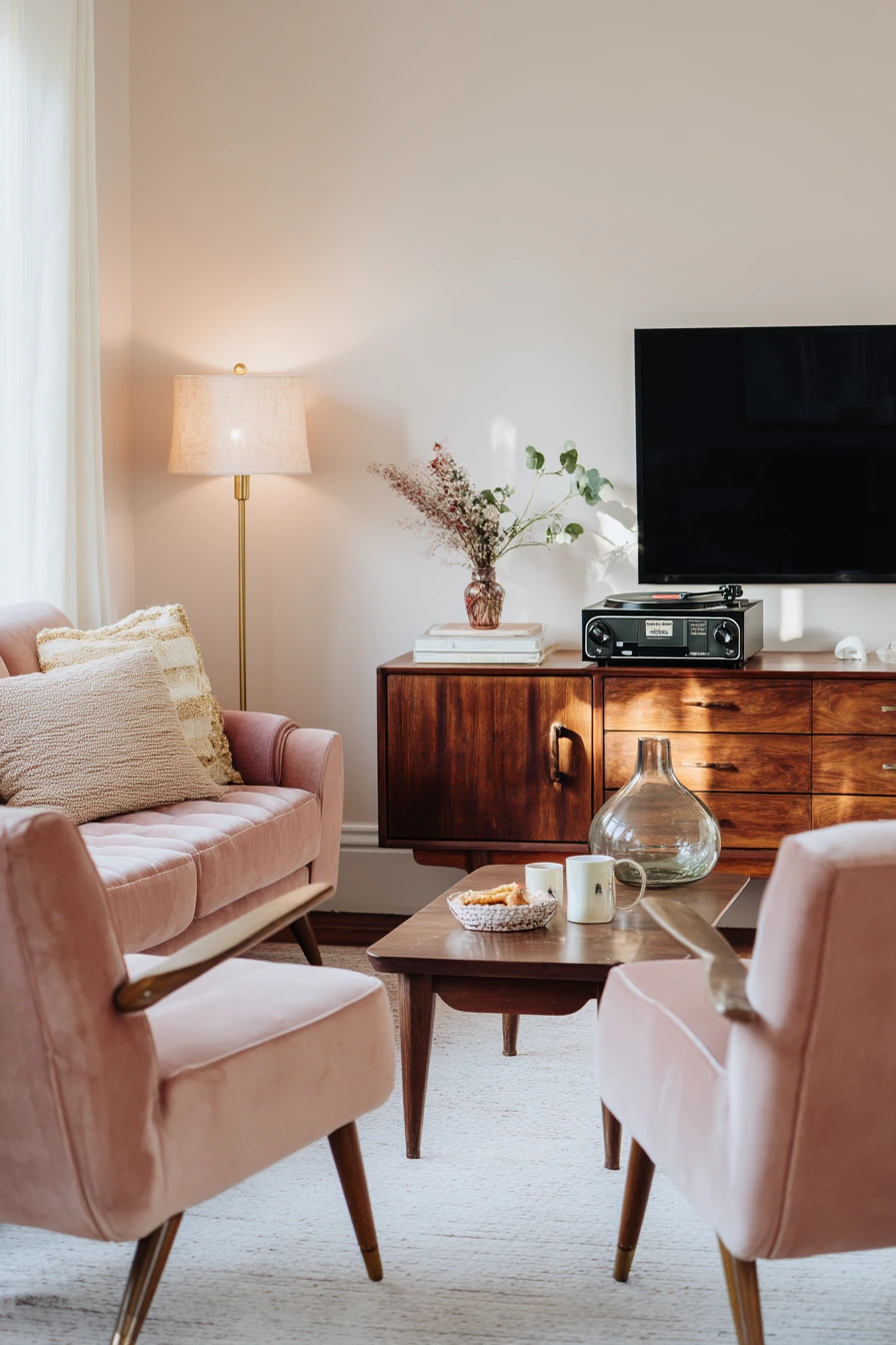 Mid-Century Blush for Everyday Hosting