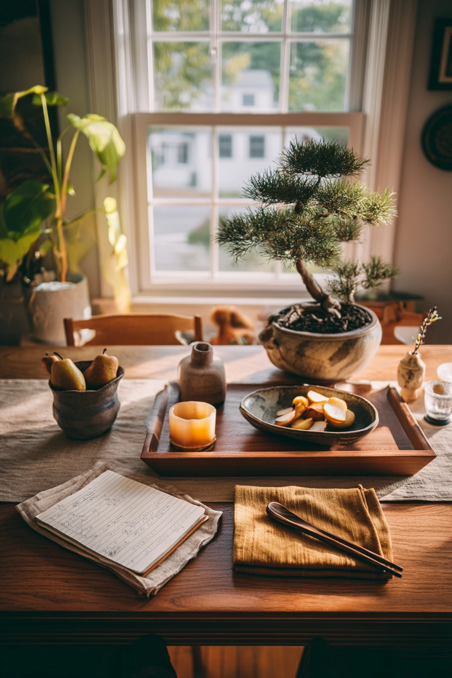 Dining Table Bonsai Styling for Everyday Meals