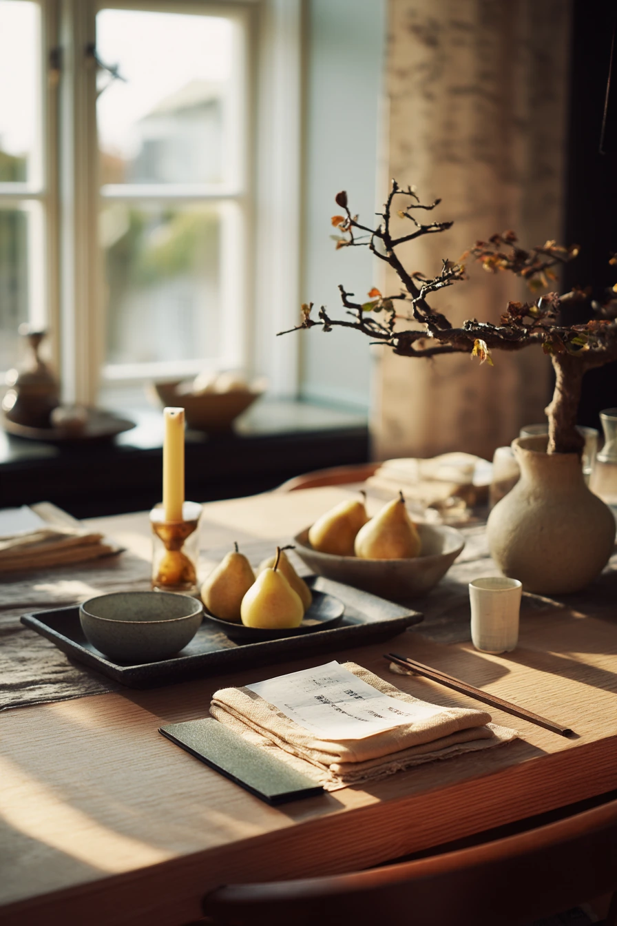 Dining Table Bonsai Styling for Everyday Meals