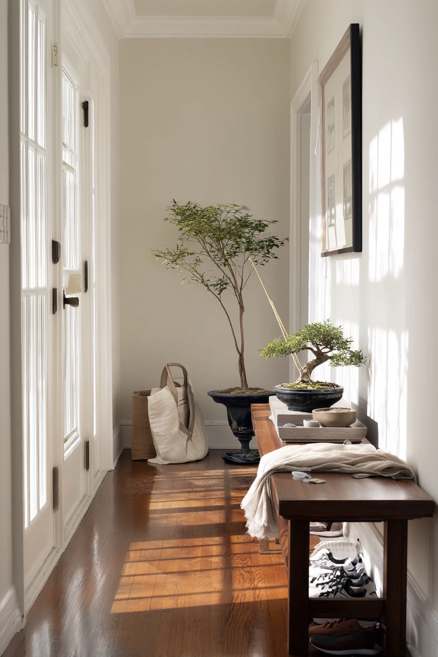 Entryway Console Bonsai for a Welcoming First Impression