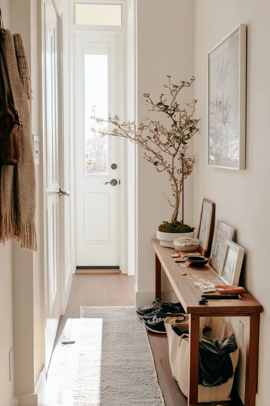Entryway Console Bonsai for a Welcoming First Impression