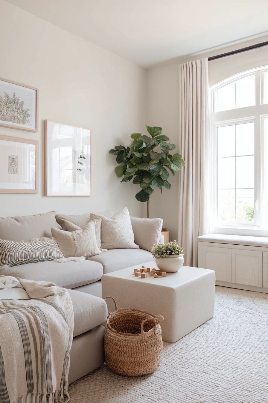 Family-Friendly Boutique Lounge with Hidden Storage