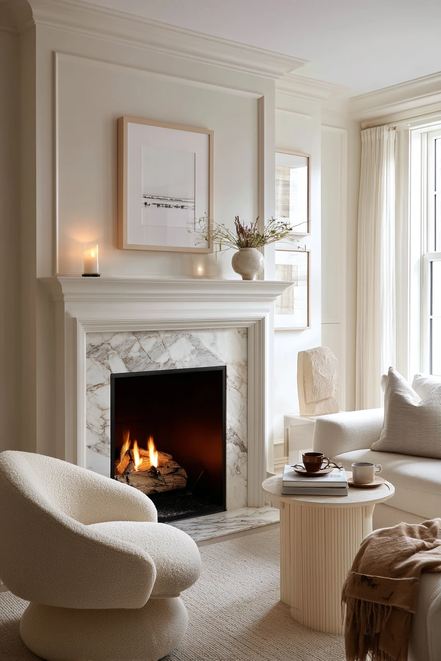Quiet Luxury Fireplace Lounge