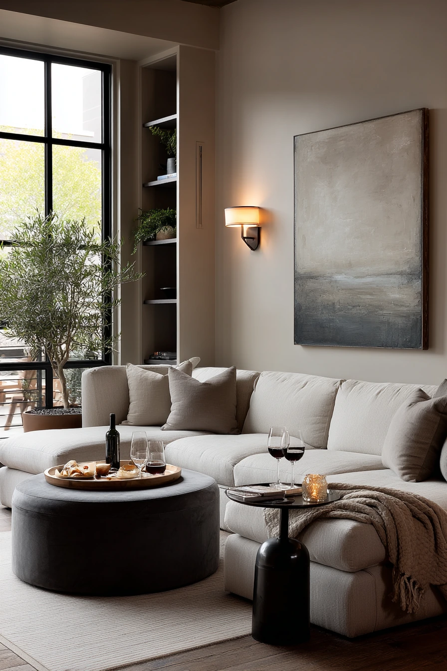 High-Function Lounge for Entertaining After Dinner