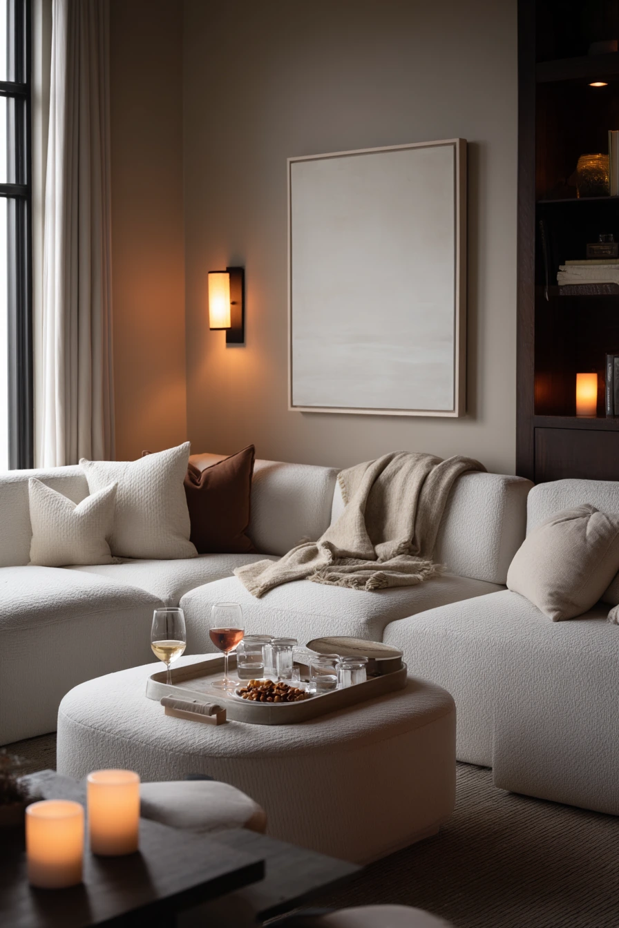 High-Function Lounge for Entertaining After Dinner