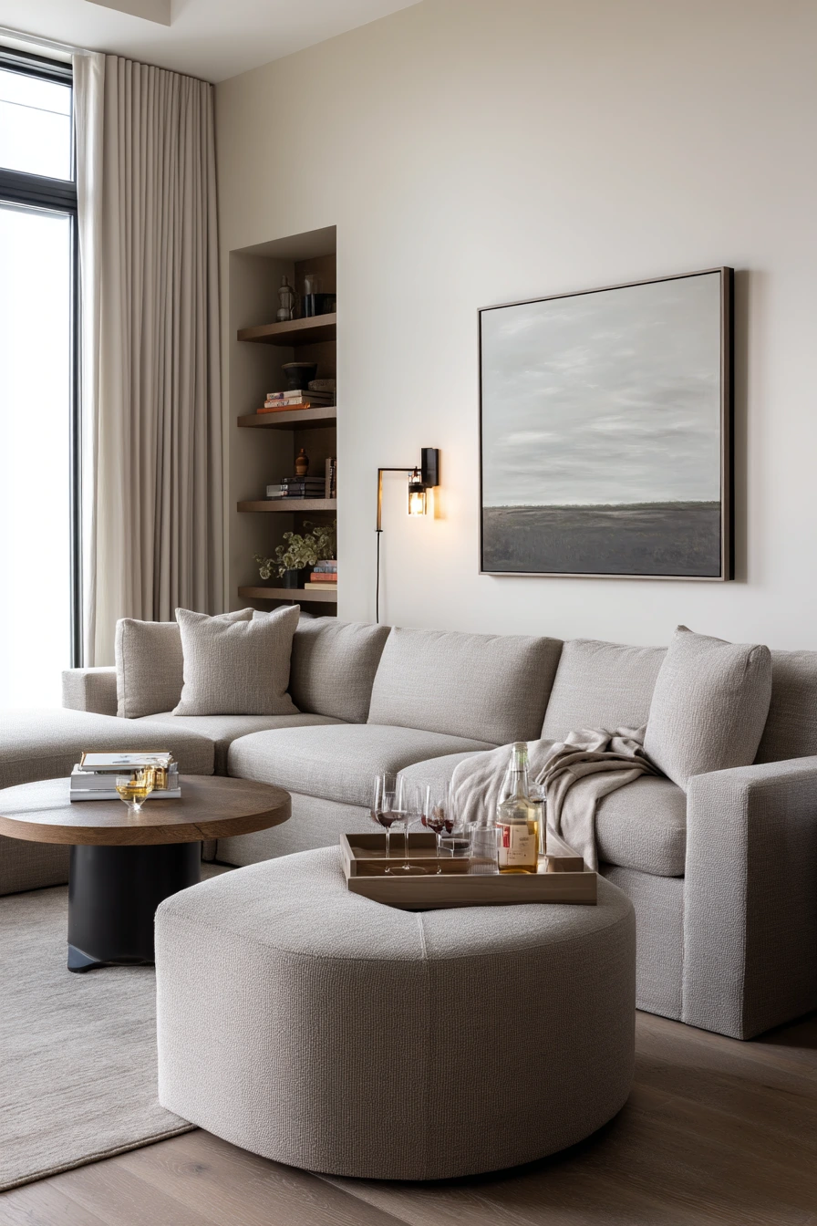 High-Function Lounge for Entertaining After Dinner