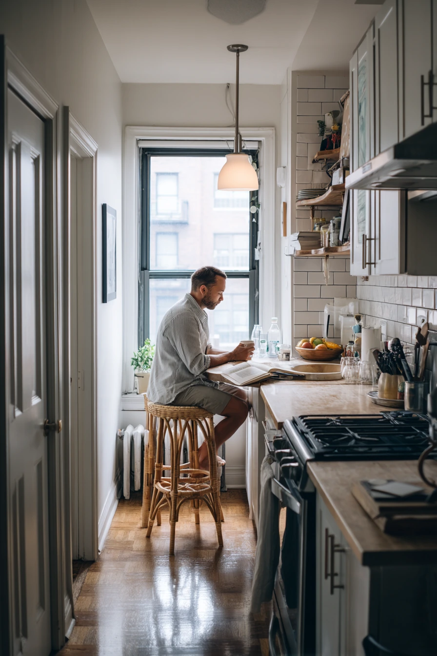 Small Galley Breakfast Bar for Two